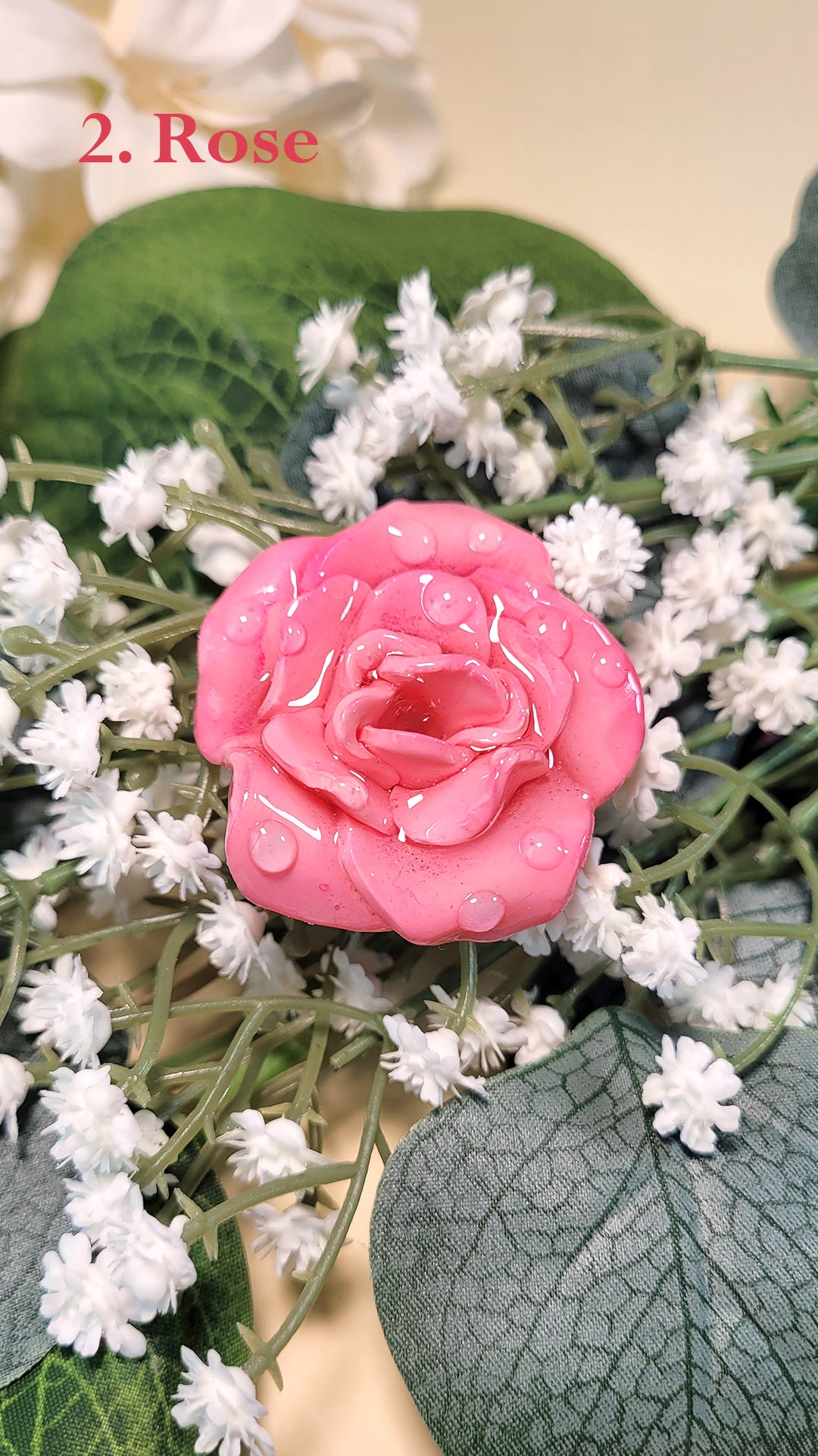 Broche en forme de rose